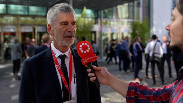 Wulf Schubert, Vorstand der Österreichischen Gesellschaft für Geomechanik, freut sich darüber, dass man die internationale Veranstaltung nach „Hause" holen konnte. „Ganz schön anstrengend ist das Ganze aber auch", so Schubert. | Foto: Stefan Schubert