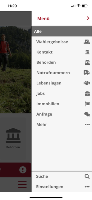 Unser App-Tipp der Woche, Gem2Go, ist die mobile Bürgerservice App. Sie bietet wichtige Informationen rund um die eigene Gemeinde.  | Foto: Screenshot