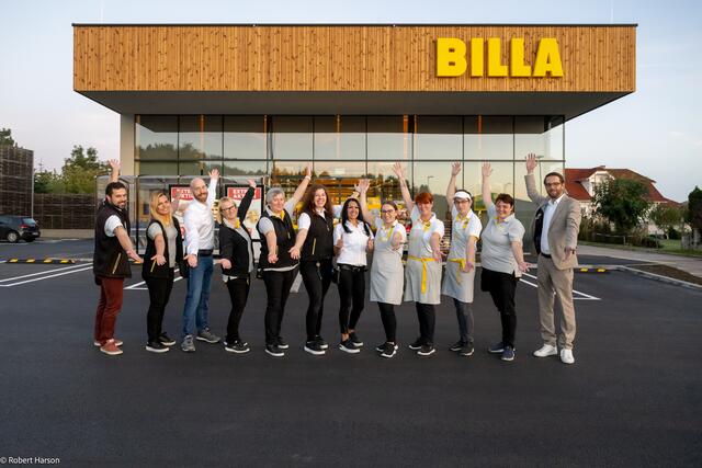 Das Team des Billa Marktes in Rohrbach bei Mattersburg | Foto: Billa AG/Robert Harson
