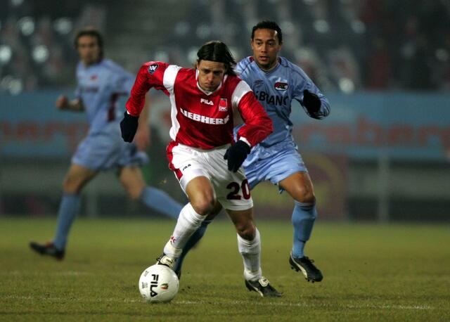 Auch international zeigte Rene Aufhauser mit dem GAK auf – hier gegen Alkmaar 2004. | Foto: GEPA