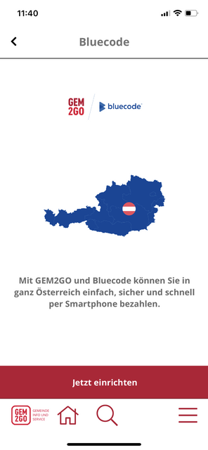 Unser App-Tipp der Woche, Gem2Go, ist die mobile Bürgerservice App. Sie bietet wichtige Informationen rund um die eigene Gemeinde.  | Foto: Screenshot