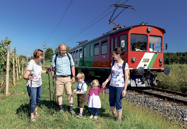 Ein Ausflug für die ganze Familie: Die Gleichenberger Bahn bringt einen an den Start und an das Ziel. | Foto: Steiermarkbahn
