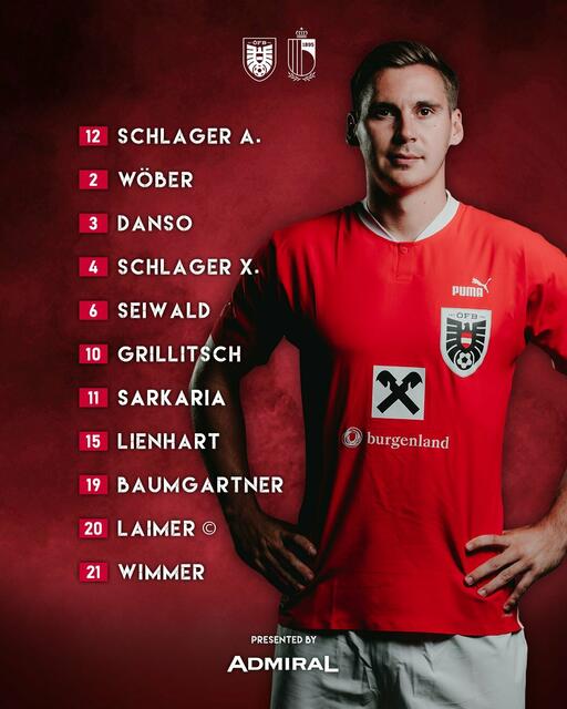 Die Aufstellung der Österreicher | Foto: ÖFB