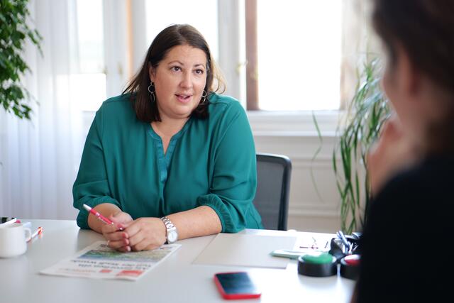 Wiens Wohnbaustadträtin Kathrin Gaál (SPÖ) im Interview mit der BezirksZeitung.  | Foto: Max Spitzauer/RMW