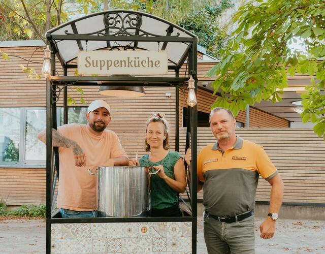 Die Suppenküche beansprucht nur einen Quadratmeter Platz.  | Foto: Michaela Jaros