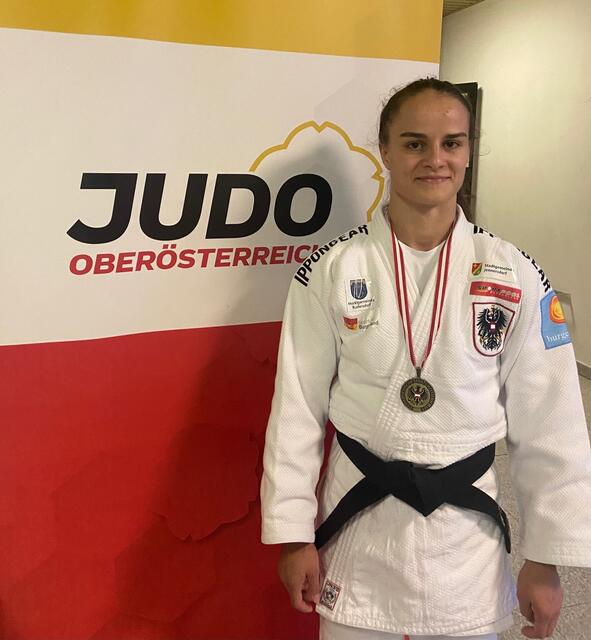 Julia Sommer sicherte sich erneut Edelmetall bei den österreichischen Judo-Staatsmeisterschaften.  | Foto: Judo Jennersdorf