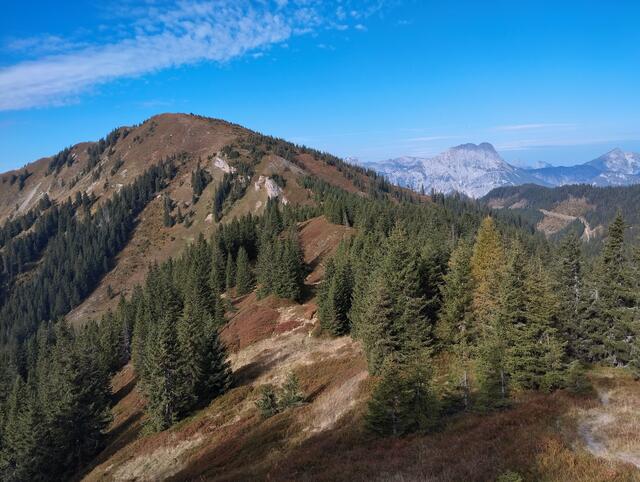 Blick auf den Kraglschinken, beliebter Schitourenberg