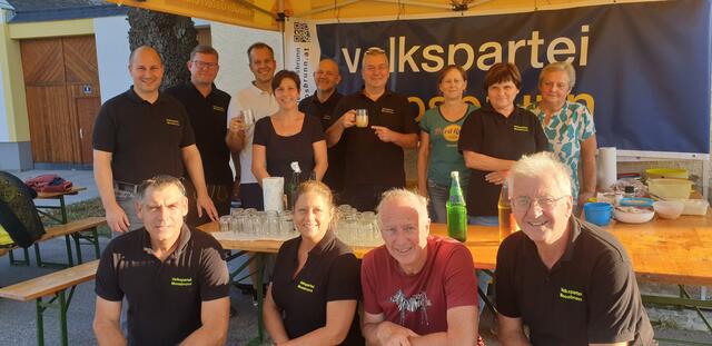 Das Team der Volkspartei Moosbrunn | Foto: Volkspartei Moosbrunn