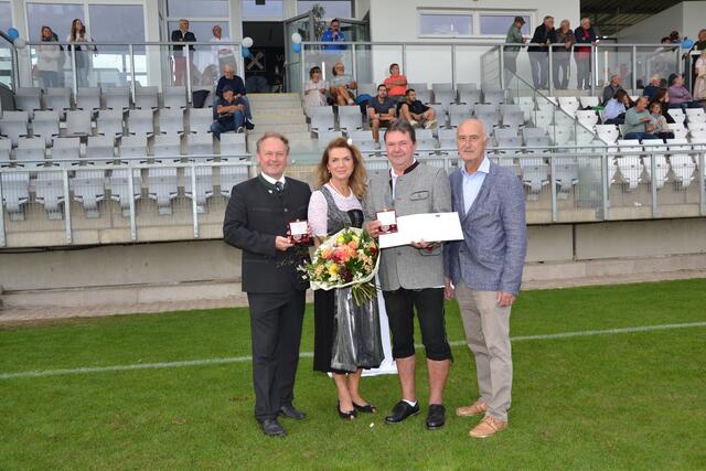 Rohrendorfs Bürgermeister Gerhard Tastl, Sigrid und Franz Lenz, Vizebürgermeister Josef Stummer