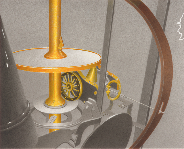 Gerhard Weissenbacher, WELTMASCHINE I, 2020/2021, Pinsel, Tusche, 25,7 cm x 31,6 cm | Foto: Foto: Cyberlab