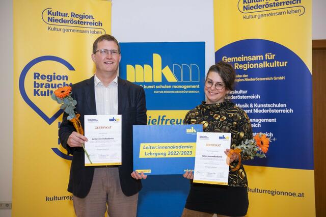 Michael Vogt und Krisztina Groß. | Foto: Daniela Matejschek