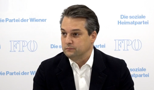 FPÖ Wien-Chef Dominik Nepp kritisierte die Wiener SPÖ sowie Bürgermeister Michael Ludwig. | Foto: Screenshot FPÖ TV