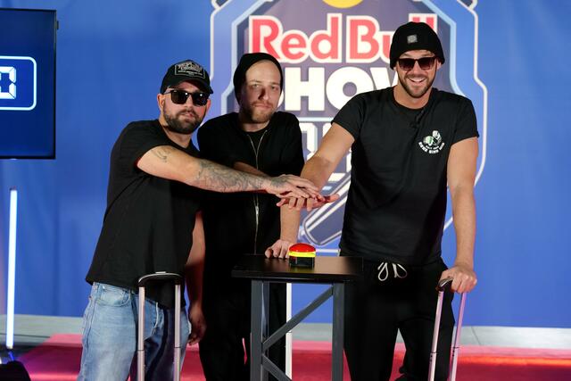 Der Cowntown für Christopher Seiler, Daniel Fellner und Pau Pizzera (v.l.) läuft. | Foto: Max Spitzauer/RMW