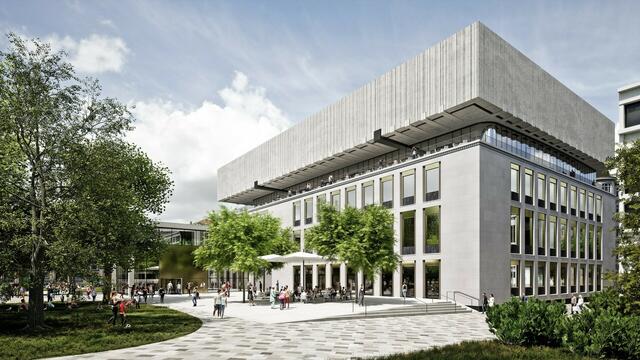 Das Wien Museum Neu am Karlsplatz soll auch eine Terrasse mit Café erhalten. | Foto: Certov / Winkler + Ruck Architekten