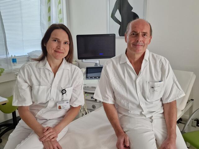 Corinna Simonini mit Heinrich Stattmann. | Foto: KH Spittal/Drau