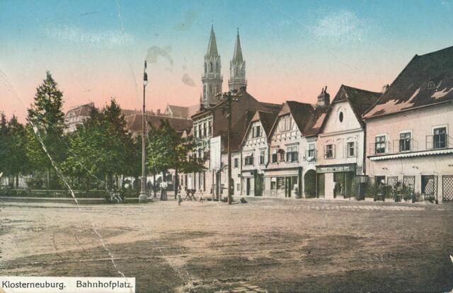 Der Niedermarkt in Klosterneuburg im Jahr 1914. | Foto: Stadtarchiv