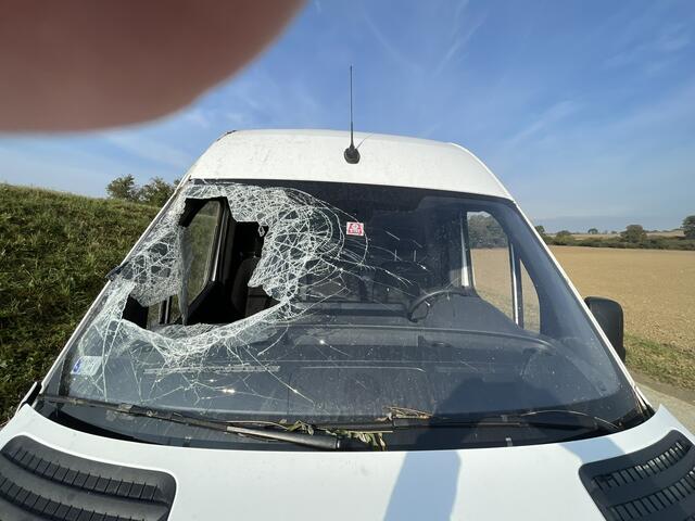 Aufgeklebt sind eine ungarische und eine österreichische Autobahnvignette. | Foto: Gernot Heigl