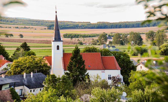 Blick auf den Ortskern. | Foto: Gde. Mannersdorf