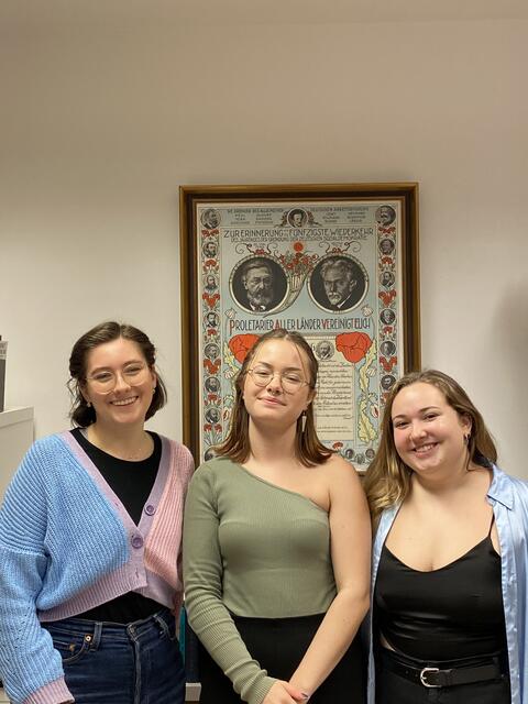 Fiona Schindl (Frauensprecherin der SJ Österreich), Ramona Papst (designierte Frauensprecherin SJ OÖ) und Eva Reiter (Landesvorsitzende der SJ OÖ) | Foto: SJ OÖ