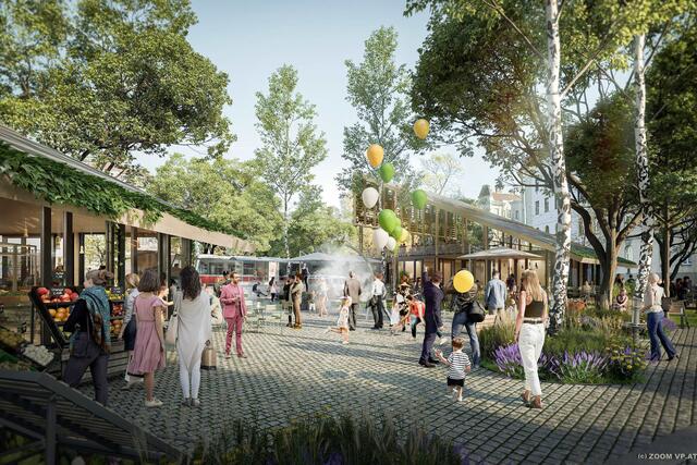 Der Vorplatz der S-Bahnstation soll zum Hauptplatz werden. | Foto: zoomvp.at