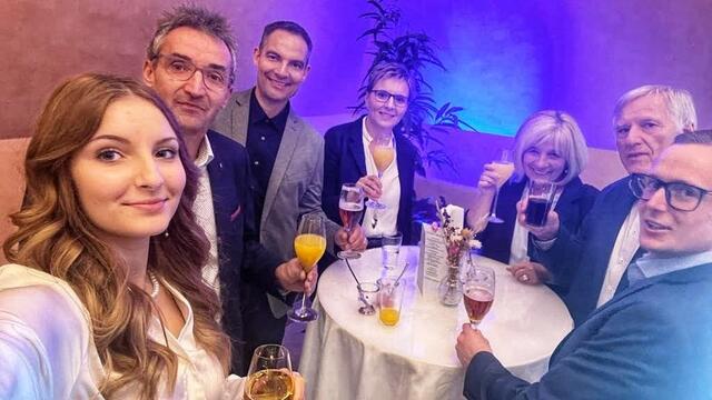 Clara Sophie Rafetseder, Werner Dangl, Robert Rafetseder, Birgit Rafetseder, Annemarie Puhm, Friedrich Puhm, Martin Dressler v.l. | Foto: PUMPENoase