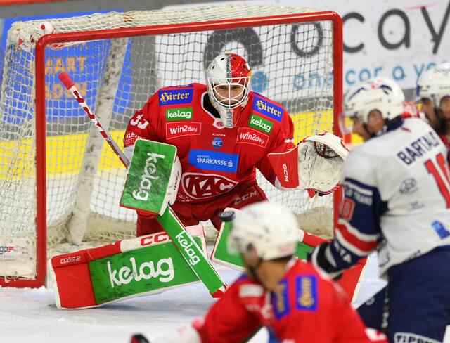 Der aufstrebende Torhüter in Aktion | Foto: EC-KAC/Pessentheiner
