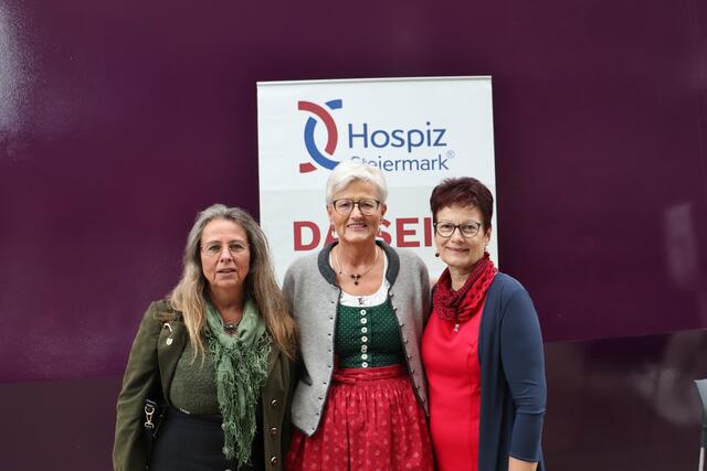 Der Hospizverein ist mit Monika Dunkl, Melitta Deutschmann und Erni Baierl und ihren Teams im ganzen Bezirk Graz-Umgebung flächendeckend ehrenamtlich im Einsatz. | Foto: Edith Ertl