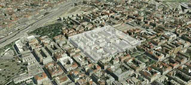 Hell hervorgehoben ist das Supergärzel in Favoriten. | Foto: MA 19 7, MA 41/Stadt Wien