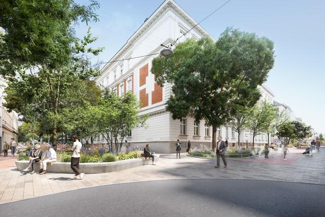 Hier eine Visualisierung des Supergrätzls | Foto: EGKK Landschaftsarchitektur