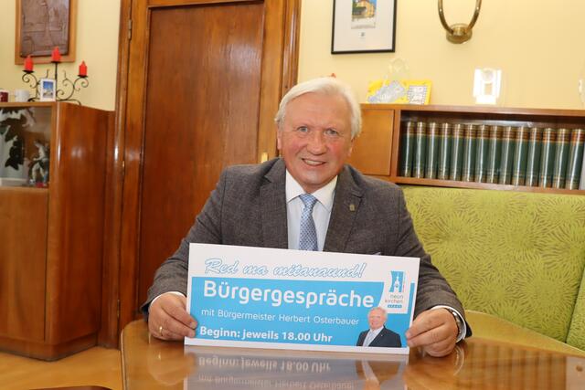 Bürgermeister Herbert Osterbauer zeigt wieder Bürgernähe. | Foto: Stadtgemeinde Neunkirchen