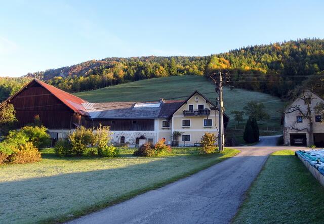 Von der Kälte in die Wärme: beim Hof Mitterlehen