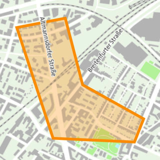 Hier abgebildet: Das Einzugsgebiet, welches von der Haltestelle profitieren würde. | Foto: Grafik: Tanzer