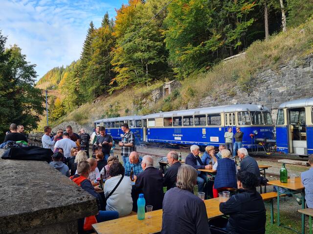 Die Themenfahrt war ausgebucht. | Foto: Verein Erzbergbahn