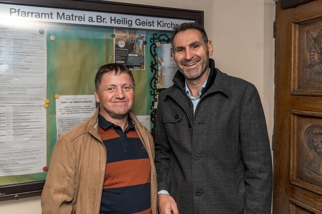 Mühlsteiger Walter und Hörtnagl Willi begrüßten alle Gäste | Foto: Holzmann