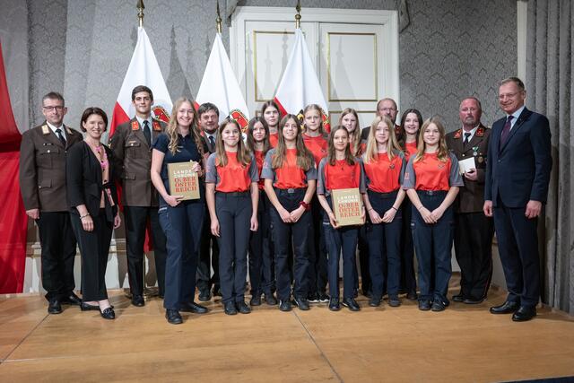 Mädchen-Jugend-Gruppe Mitteregg-Hagen Sand - 1. Platz Bundesjugendleistungsbewerb Traiskirchen 2022, 1. Platz Bundesjugendleistungsbewerb Lienz 2023 | Foto: Land OÖ/Peter Mayr