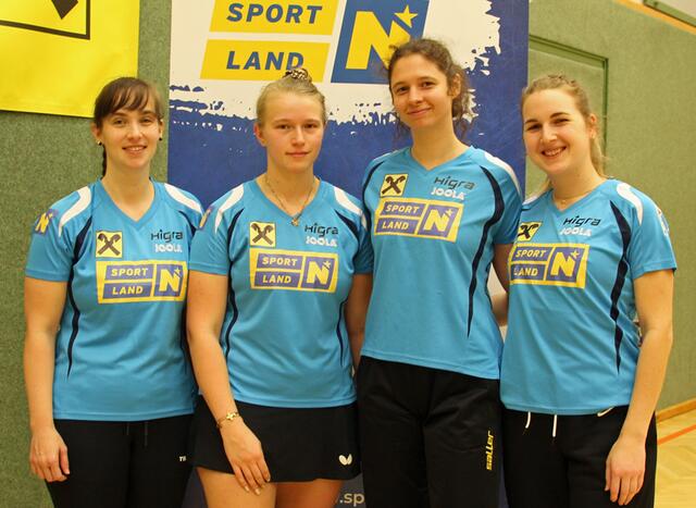 v.l.n.r.: Adrienn Kovacs, Daniela Magerle, Dominika Vizinova und Isabella Hauer