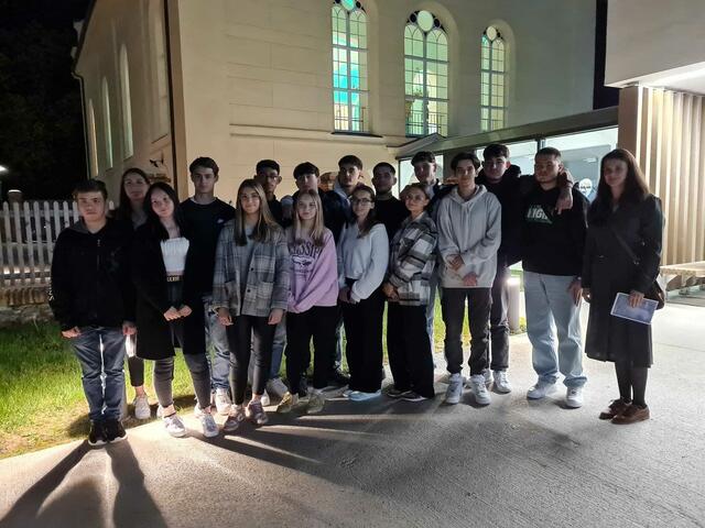 SchülerInnen der HAK Oberpullendorf nach der Veranstaltung | Foto: Otto Krcal