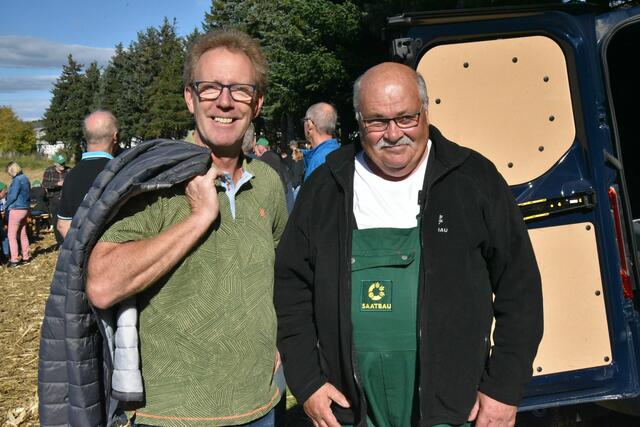 Bürgermeister Werner Höfler und Karl Pfeifer