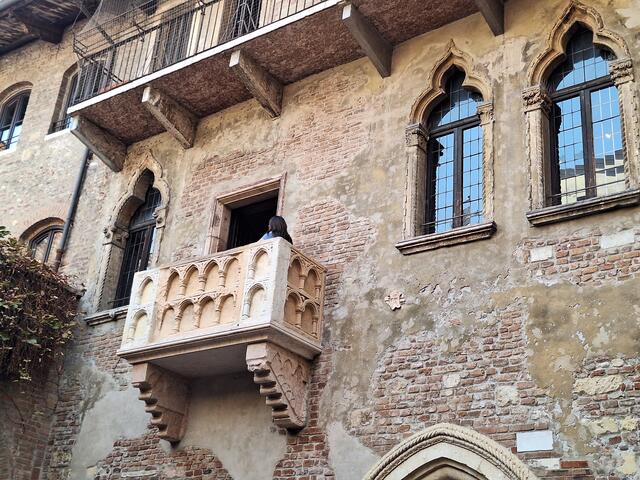 Der berühmte Balkon aus Romeo und Julia