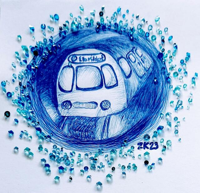 Zeichnung und Design: | Foto: (C) Zuzana Kobesova 10/2023 (Lizenz: CC-BY-SA)