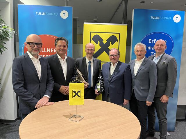 Karl Hameder, Lucas Sobotka, Bernulf Bruckner, Harald Schinnerl, Leopold Figl, Manfred Leitner | Foto: Raiffeisenbank Tulln