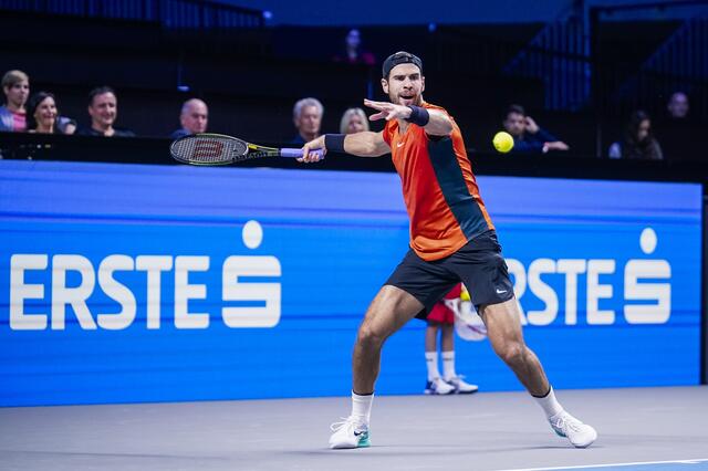 Auch Khachanov ist eine Runde weiter. | Foto: e-motion/Bildagentur Zolles KG/Christian Hofer