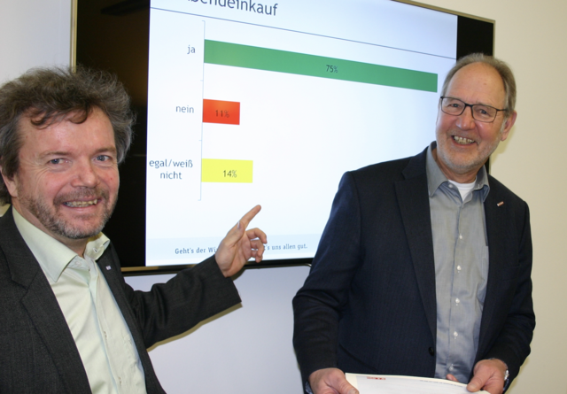 WKO-Bezirksstellenobmann Bernhard Plasounig und Bezirksstellenleiter Christian Fitzek (von rechts) | Foto: MeinBezirk.at