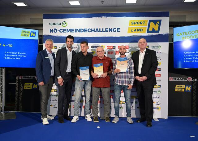 Franz Pichler (Geschäftsführer spusu), LH-Stellvertreter Udo Landbauer, Christian Swoboda, Manfred Cemerka, Thomas Anderwald, Michael Freitag (Geschäftsführer Sodexo Service Solutions Austria GmbH) | Foto: NLK Burchhart