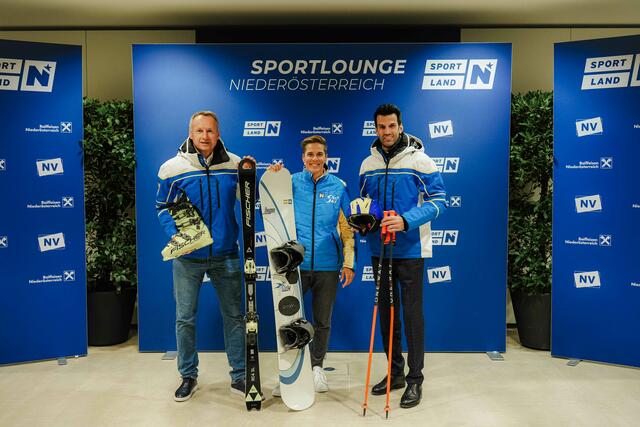 Toni Pfeffer, Michaela Dorfmeister, LH-Stellvertreter Udo Landbauer | Foto: © ProFilms