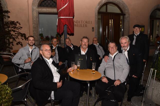 Der MGV Hall 1853 gönnte sich eine kurze Pause. | Foto: Kendlbacher