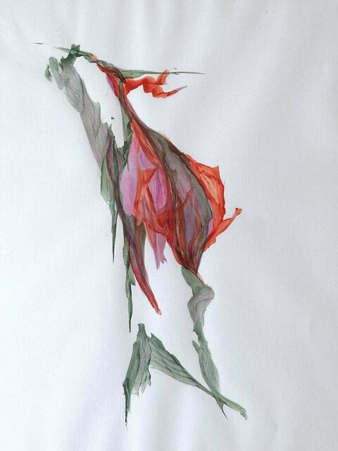 Bild: Elisabeth Schreiberhuber – Herbst, 42 x 57 cm Acryl auf Papier
 | Foto: Galerie H