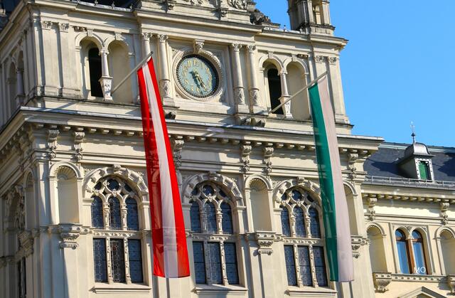Fahne Österreich, Nationalfeiertag, Graz