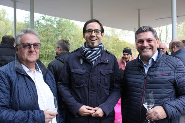 Vizebgm. Michael Preissl, StR David Süß und Bgm. Peter Müller unterhielten sich gut. | Foto: Walter Kellner