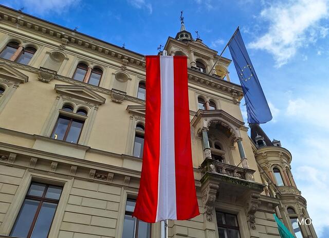 Fahne, Österreich, Nationalfeiertag